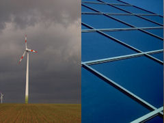 Wind and solar power can both be stored for later use